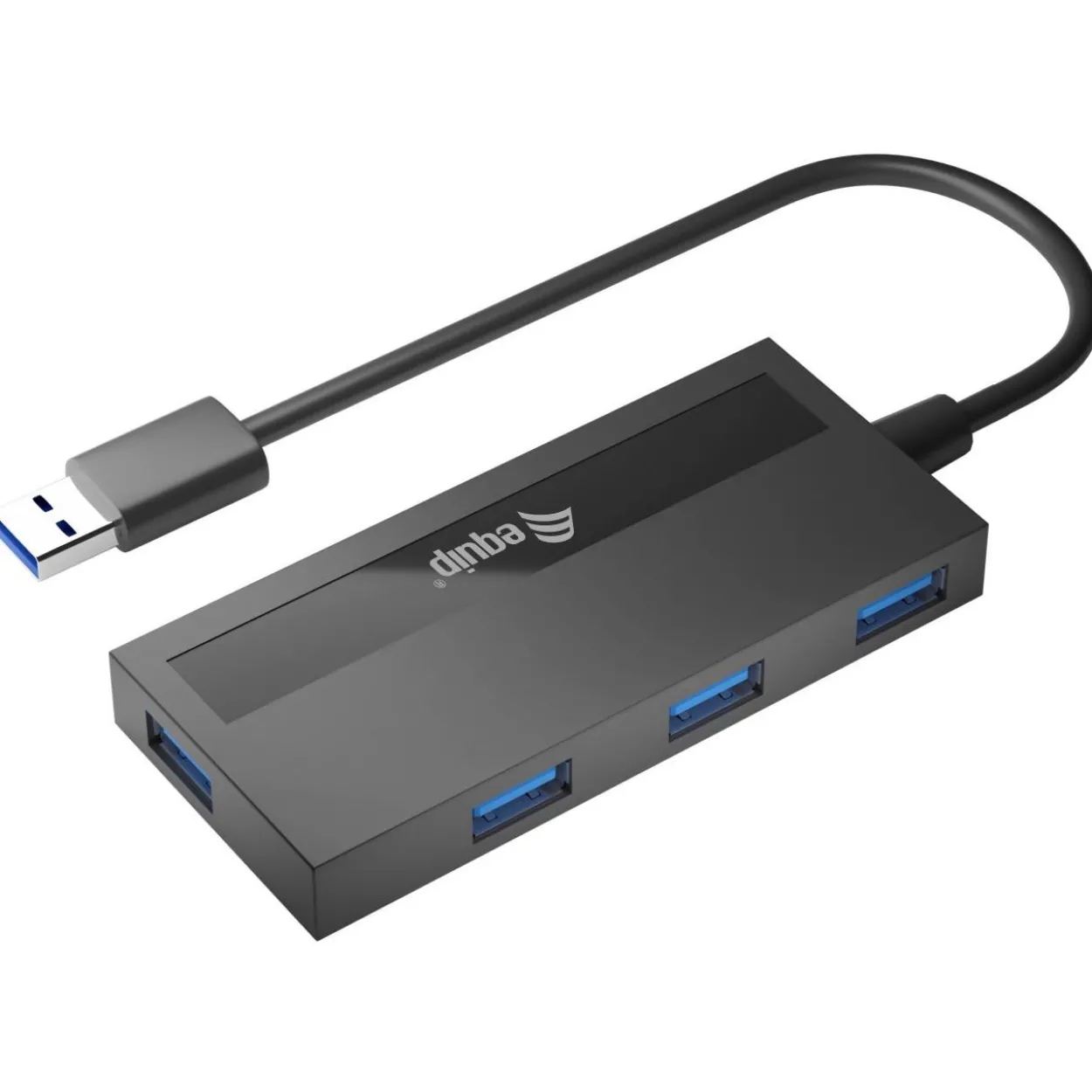 Equip USB-Hub USB 3.0 mit USB-C Adapter 4 Port schwarz