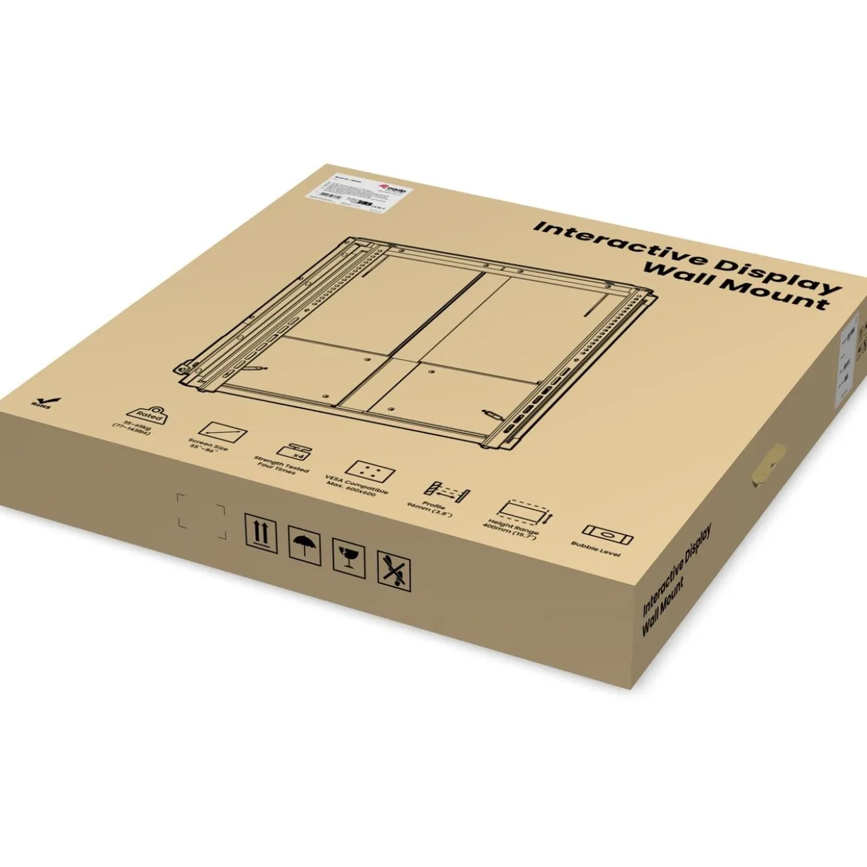 Equip Wandhalterung 55"-86"/1TFT 35-65kg 1Gelenk Up-Down sw retail