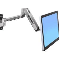 Ergotron 45-383-026 LX HD Sitz Steh Wandhalterung schwarz/silber