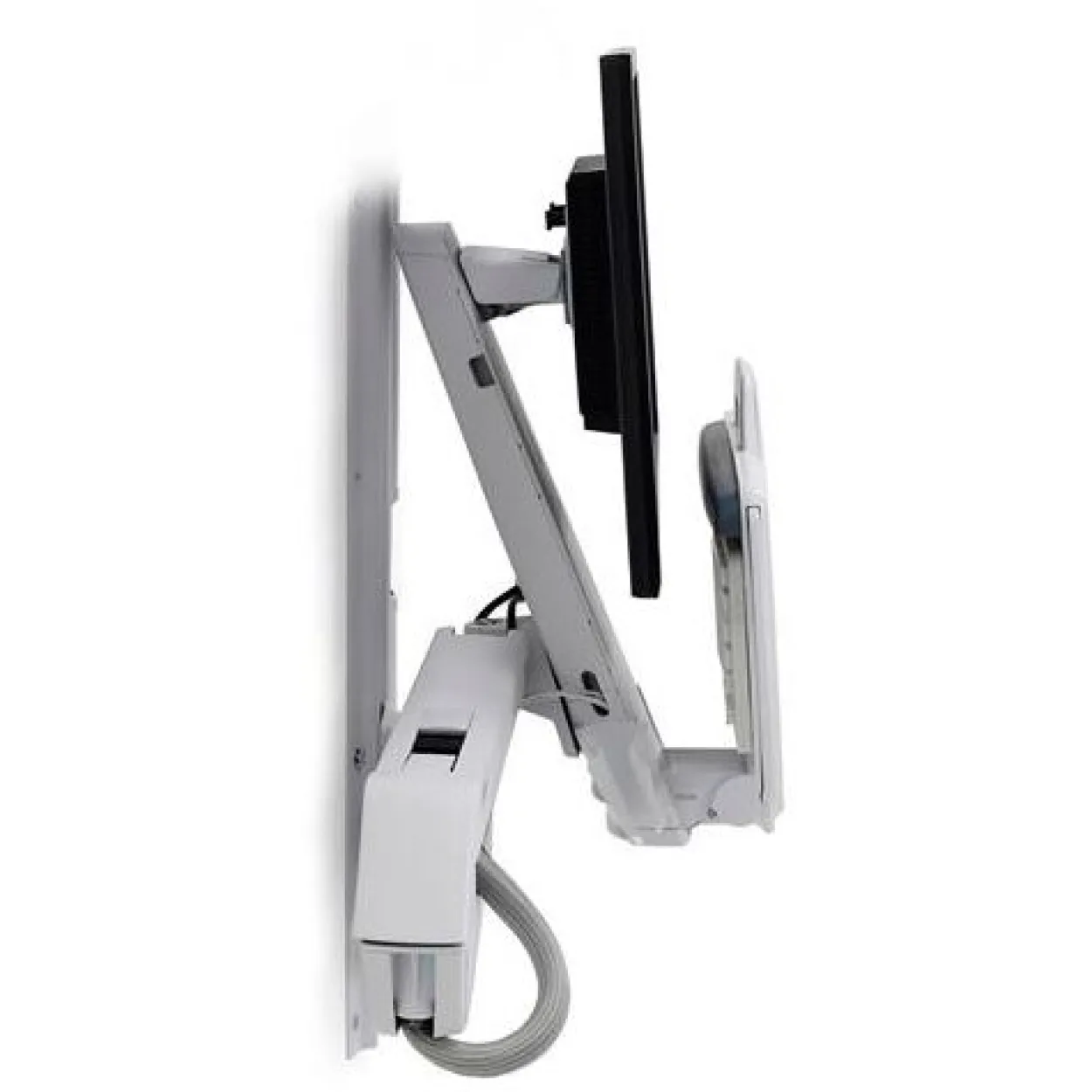 ErgoTron StyleView Sit-Stand Combo Arm 24"+Tastatur, max 13,2kg VESA 75x75/100x100mm, weiss