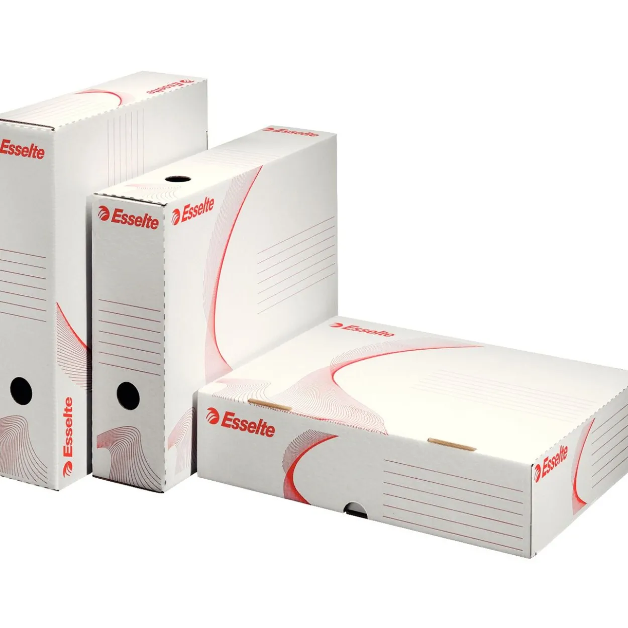 Esselte Archivboxen weiß 25,5 x 32,9 x 8,0 cm, 10 St.