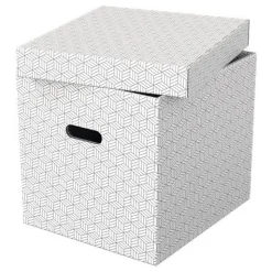 Esselte Home Aufbewahrungsboxen 33,0 l weiß 32,0 x 36,5 x 31,5 cm, 3 St.