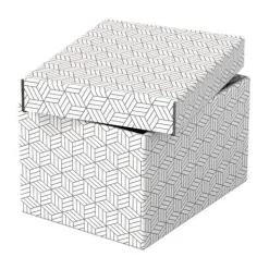 Esselte Home Aufbewahrungsboxen 6,5 l weiß 20,0 x 25,5 x 15,0 cm, 3 St.
