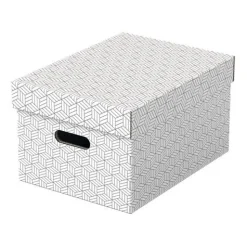 Esselte Home Aufbewahrungsboxen 17,5 l weiß 26,5 x 36,5 x 20,5 cm, 3 St.