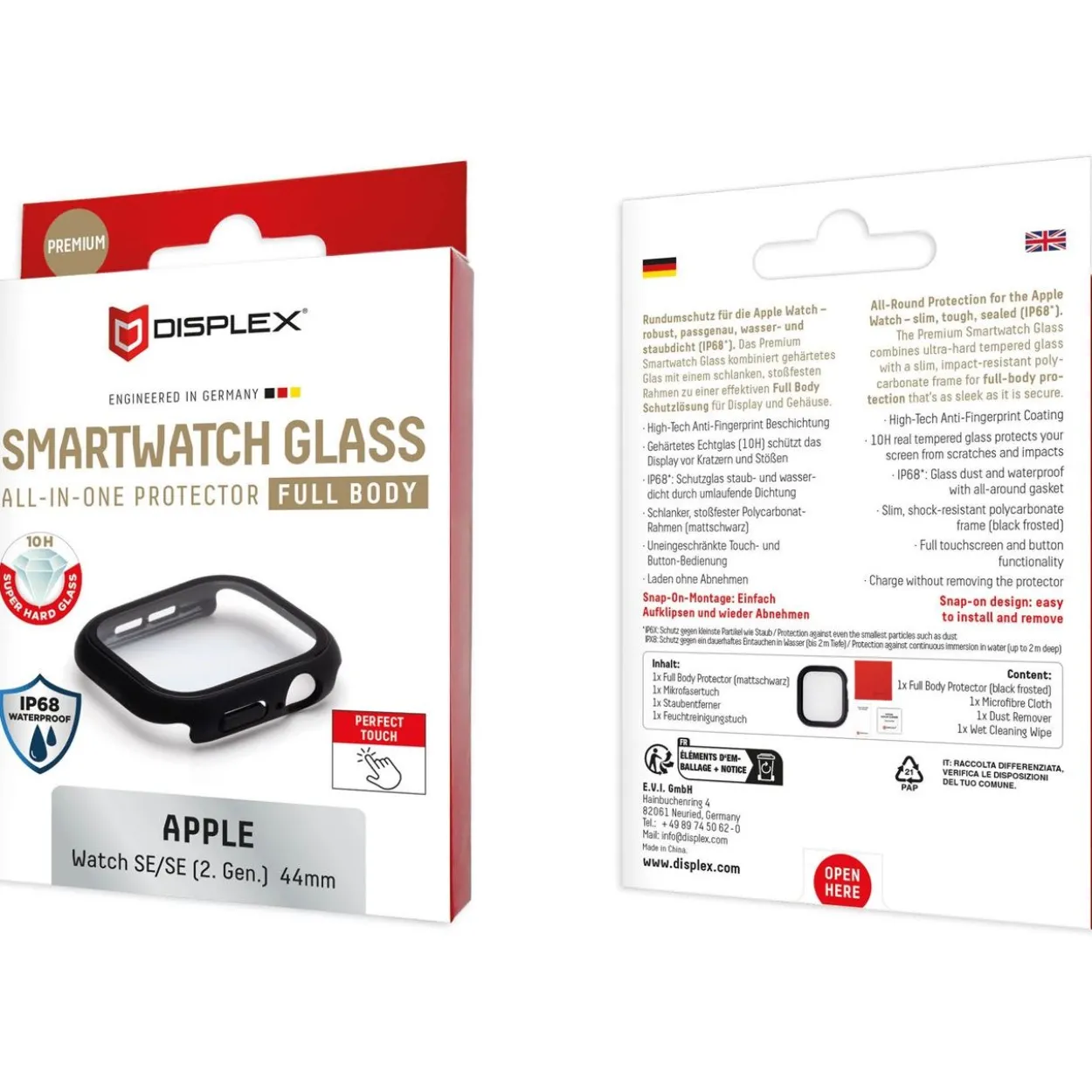 E.V.I DISPLEX FULL BODY APPLE WATCH SE(2) 44MM SCHWARZ
