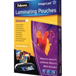Fellowes glänzende Laminierfolientaschen, A5, 154 x 216 mm, 80µm