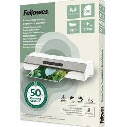 Fellowes Laminierfolie A4 Light Gloss 100er Pack