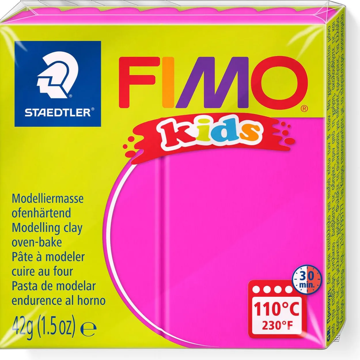 FIMO kids Modelliermasse, ofenhärtend, pink, 42 g