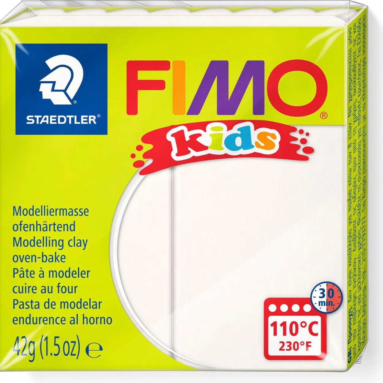 FIMO kids Modelliermasse, ofenhärtend, weiß, 42 g