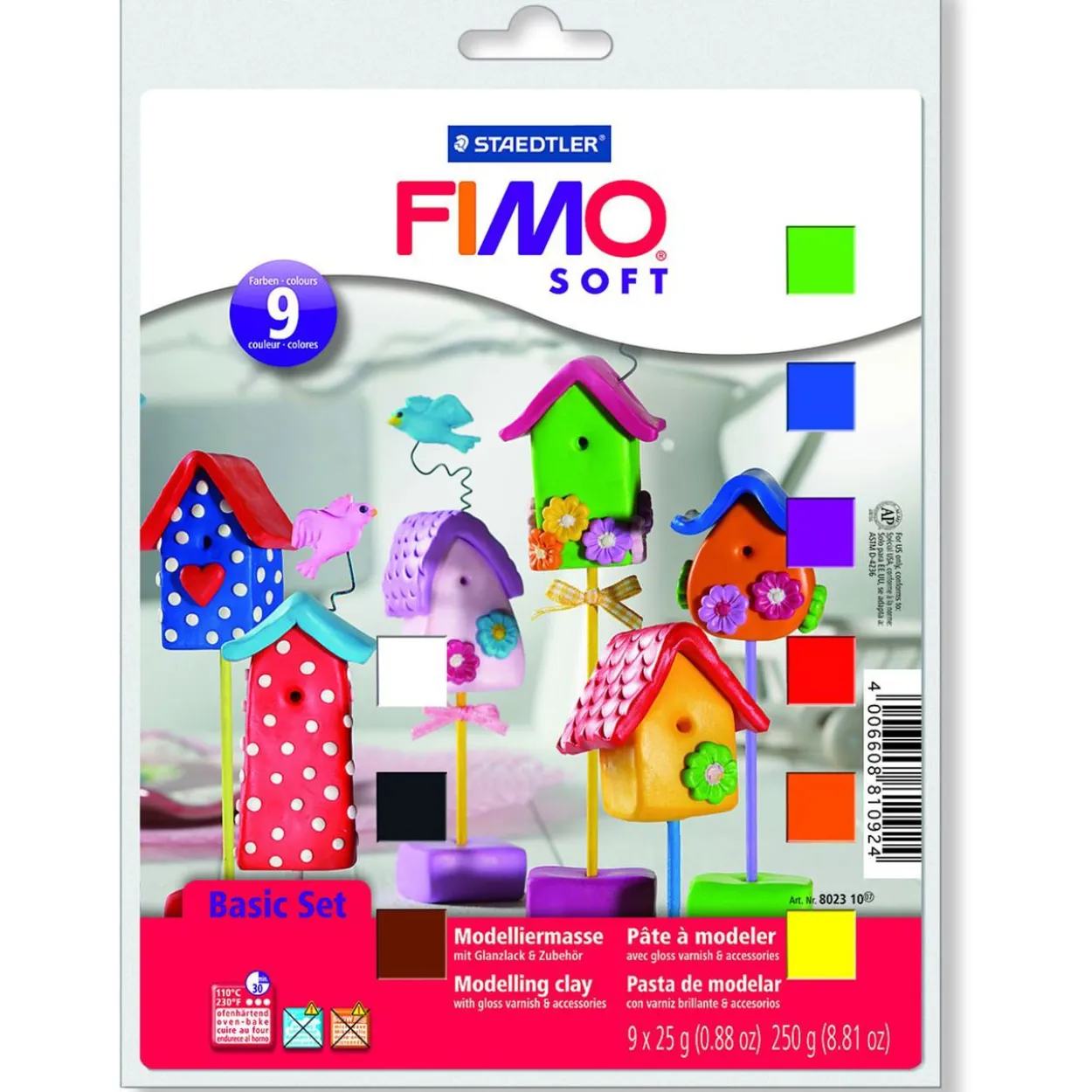 FIMO SOFT Modelliermasse Basic-Set, ofenhärtend