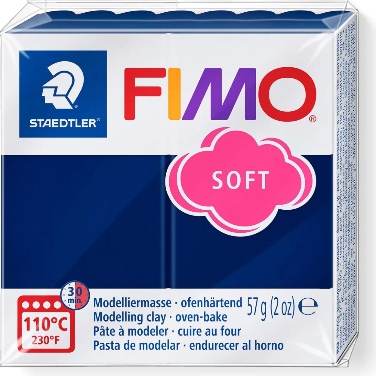 FIMO SOFT Modelliermasse, ofenhärtend, windsorblau, 57 g