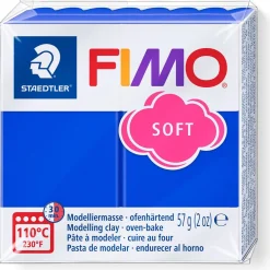 FIMO SOFT Modelliermasse, ofenhärtend, brillantblau, 57 g
