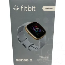 Fitbit Sense 2, blue mist - soft gold