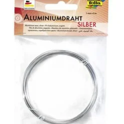 Folia Aluminium-Basteldraht, 1 mm x 5 m, silber