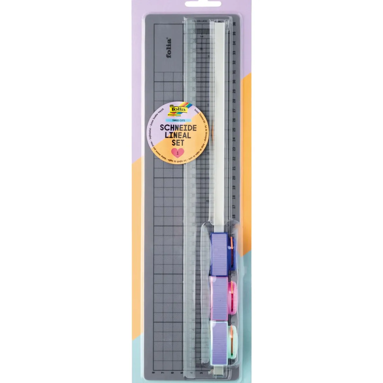 folia Lineal-Set Schneidelineal transparent