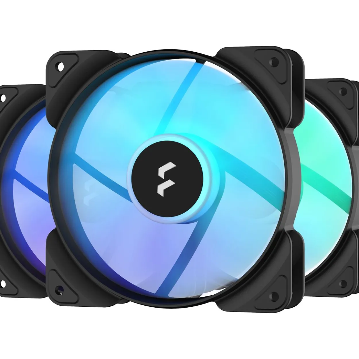 Fractal Design Aspect 12 RGB PWM, 3er-Pack 120x120x25mm 500-2000 U/min 10-33.2 dB(A) schwarz