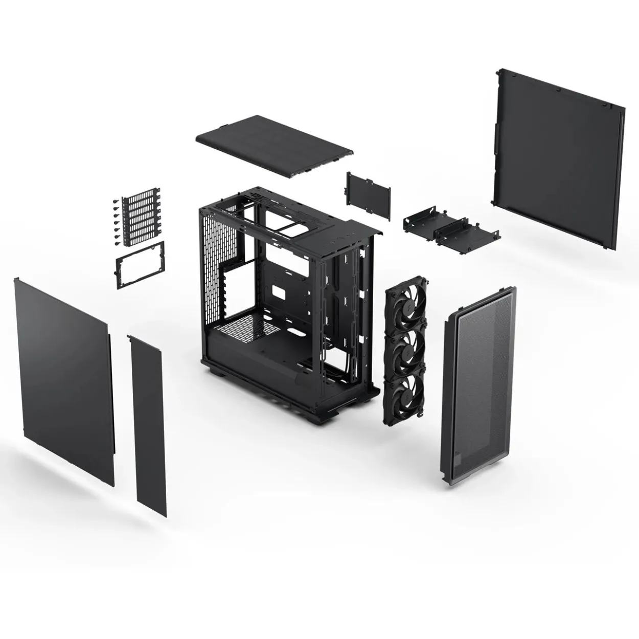 Fractal Design Epoch Black Solid Midi Tower ohne Netzteil schwarz