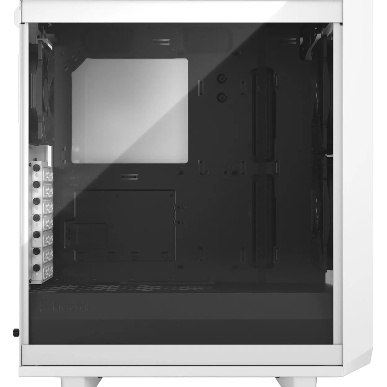 Fractal Design Meshify 2 Compact White TG mit Sichtfenster Midi Tower ohne Netzteil weiss