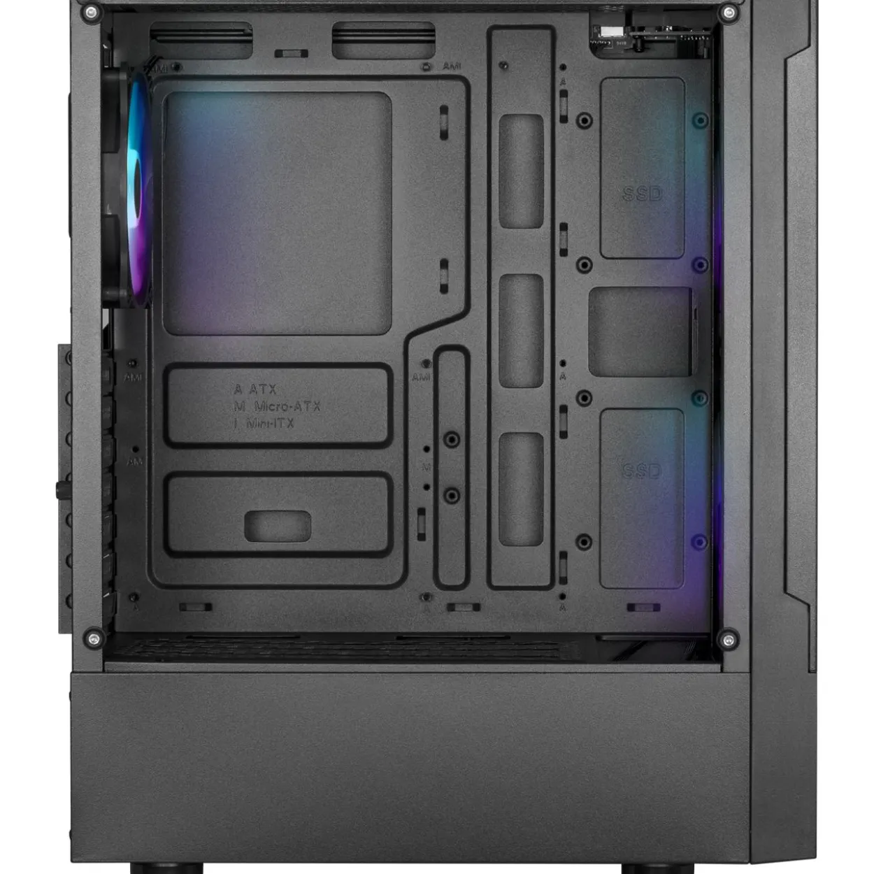 Gamdias Talos E3 Mesh Midi Tower ohne Netzteil schwarz
