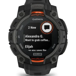 Garmin Wearable 010-02934-00 / Instinct 3 Solar 45mm Schwarz/Orange