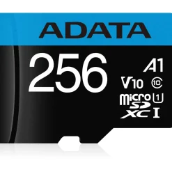 256GB ADATA Premier R100/W25 microSDXC Kit, UHS-I U1, A1, Class 10 (AUSDX256GUICL10A1-RA1)
