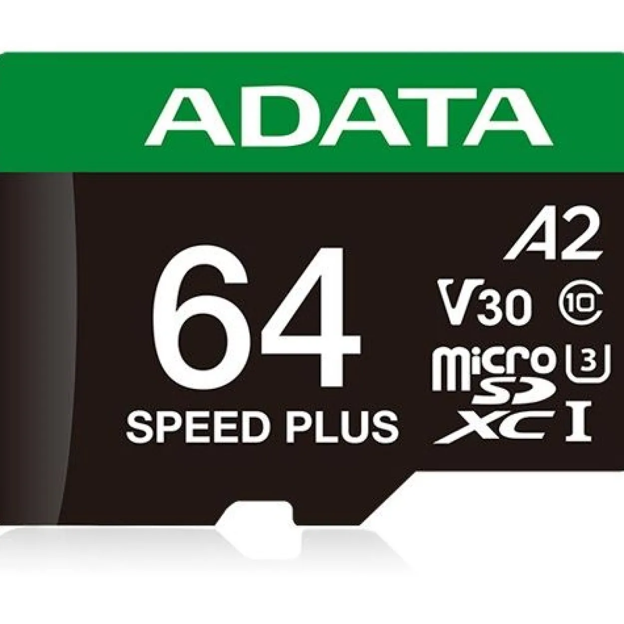 64GB ADATA SPEED PLUS microSDXC (UHS-I U3, Class 10, V30, A2)