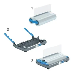 GBC Foton 30 Laminierfolienrolle für Nachfüllbare Kassetten glänzend für diverse Formate bis A3 75 micron, 1 St.