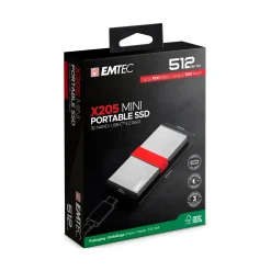 512GB EMTEC X205 Mini Extern USB 3.2 (ECSSD512GX205)