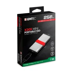 256GB EMTEC X205 Mini Extern USB 3.2 (Typ-C) (ECSSD256GX205)