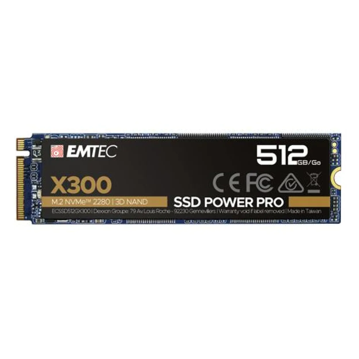 512GB EMTEC X300 M.2 PCIe 3.0 x4 3D-NAND TLC (ECSSD512GX300)
