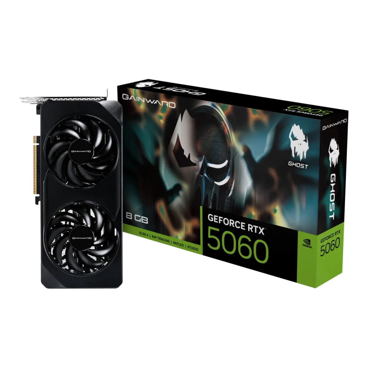 8GB Gainward GeForce RTX 5060 Ghost Aktiv PCIe 5.0 x16 (x8) (Retail)