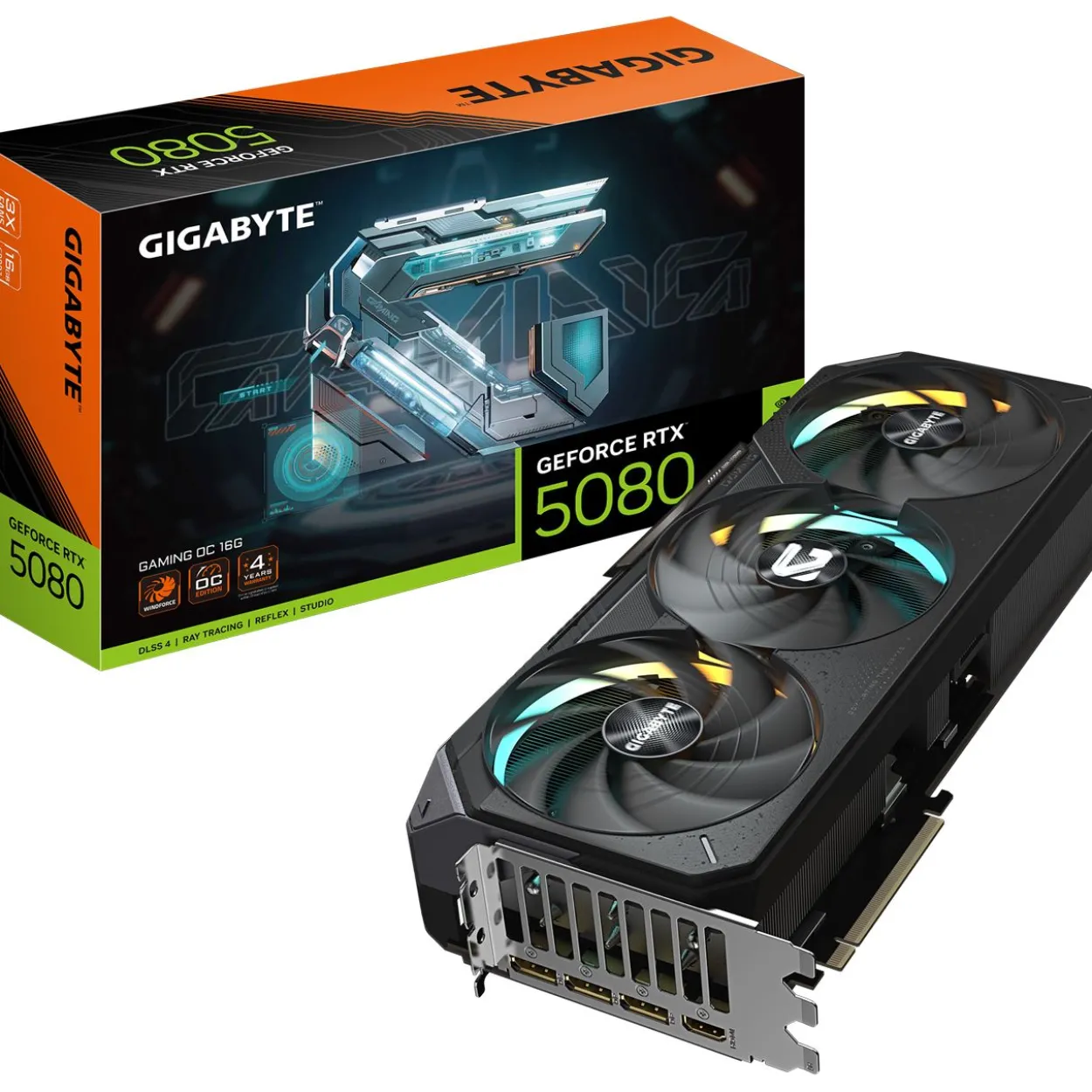 16GB Gigabyte GeForce RTX 5080 Gaming OC Aktiv PCIe 5.0 x16 (Retail)