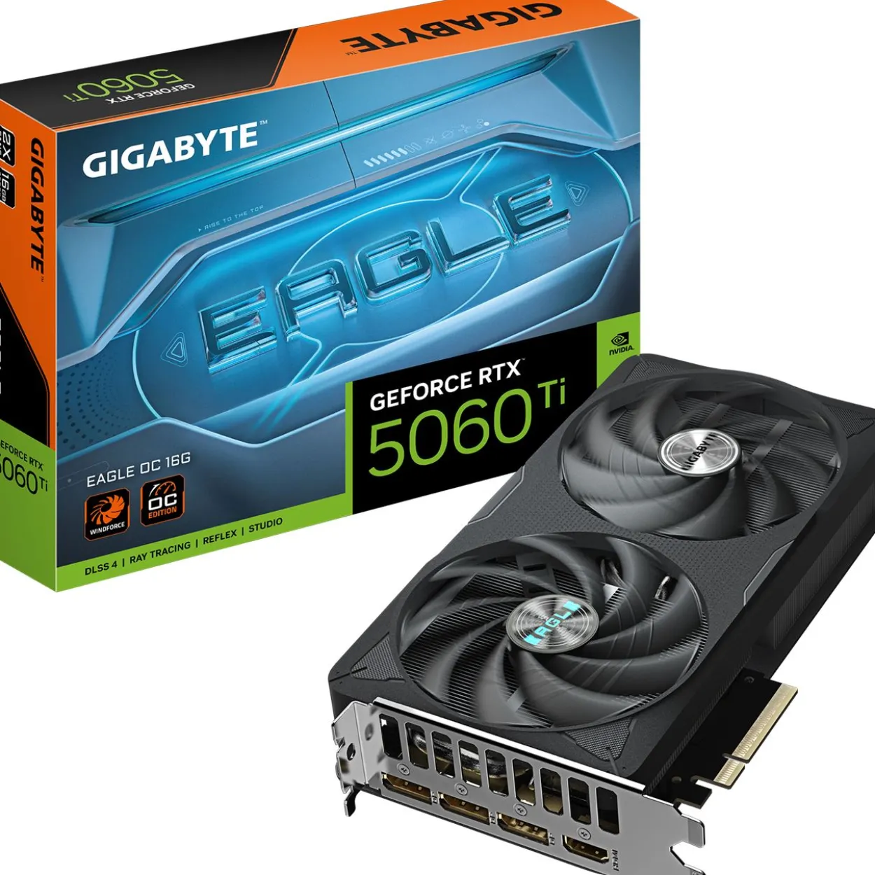 16GB Gigabyte GeForce RTX 5060 Ti Eagle OC Aktiv PCIe 5.0 x16 (x8) (Retail)