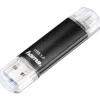 64 GB Hama FlashPen Laeta Twin schwarz USB 3.0
