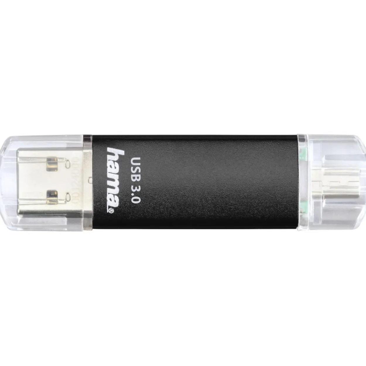 64 GB Hama FlashPen Laeta Twin schwarz USB 3.0