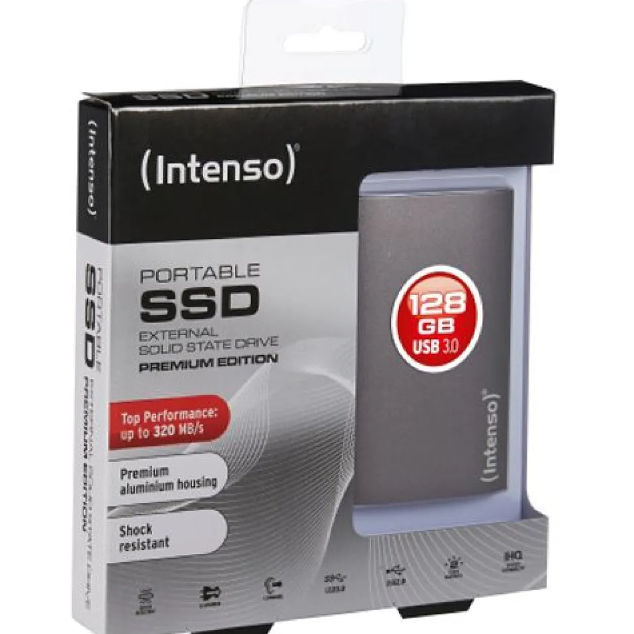128GB Intenso Premium Edition 3823430 1.8" (4.6cm) USB 3.0 anthrazit