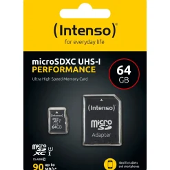 64GB Intenso SD MicroSD Card SD-HC UHS-I inkl. SD- Adapter retail