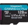 128GB Kingston Canvas Go Plus microSDXC Gen4 200R A2 U3 Single Pack