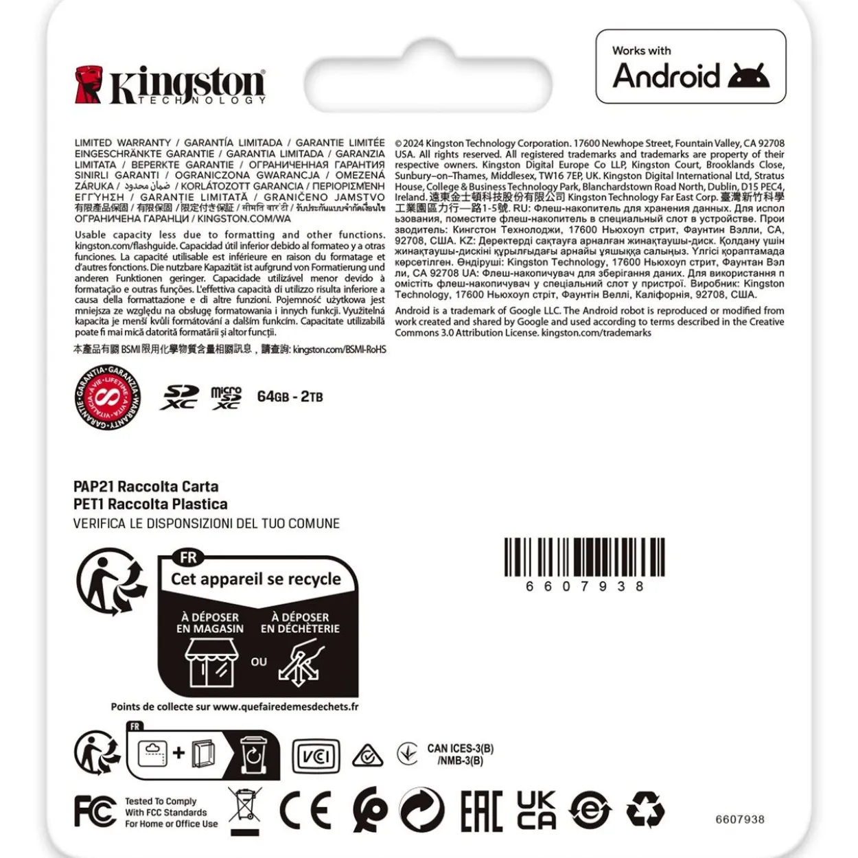 128GB Kingston Canvas Go Plus MicroSD +ADP