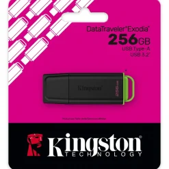 256GB Kingston DataTraveler Exodia - USB 3.2 Gen 1 Schwarz/Grün