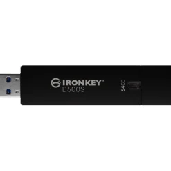64GB Kingston IronKey D500S FIPS 140-3 Lvl 3 Pending AES-256