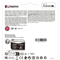 128GB Kingston MicroSD Card SDXC Canvas+ Gen3 mit Adapter retail