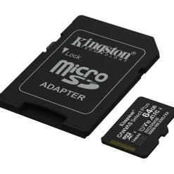 64GB Kingston MicroSD Card SDXC Canvas+ Gen3 mit Adapter retail