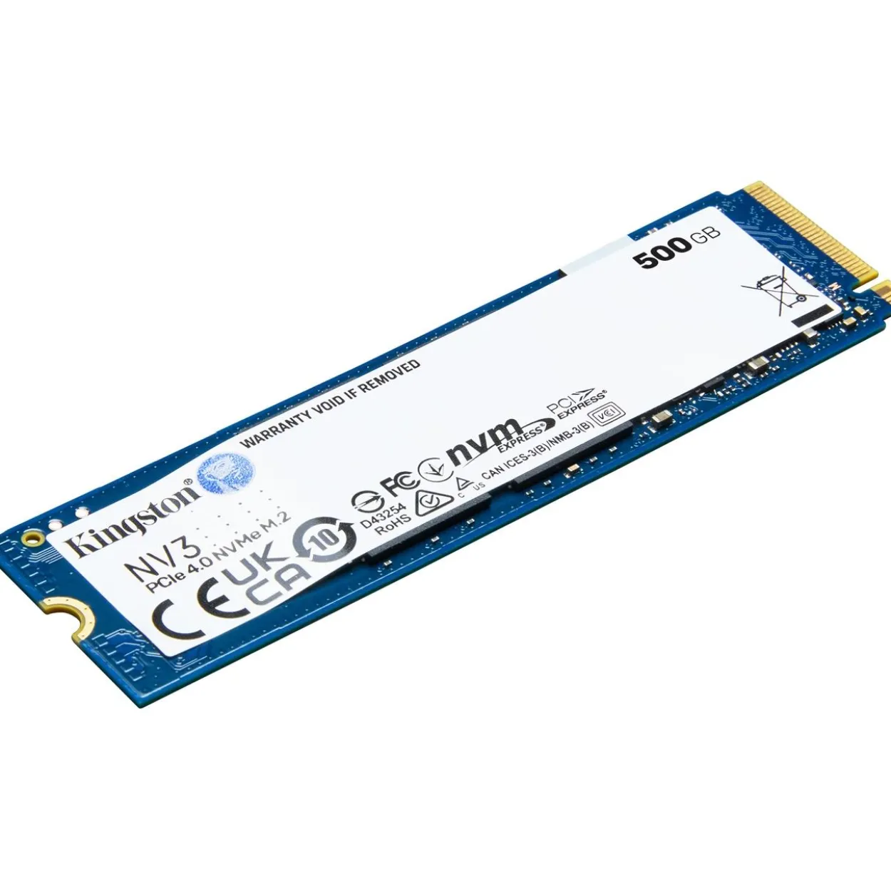 500GB Kingston NV3 M.2 2280 PCIe 4.0 x4 3D NAND (SNV3S/500G)