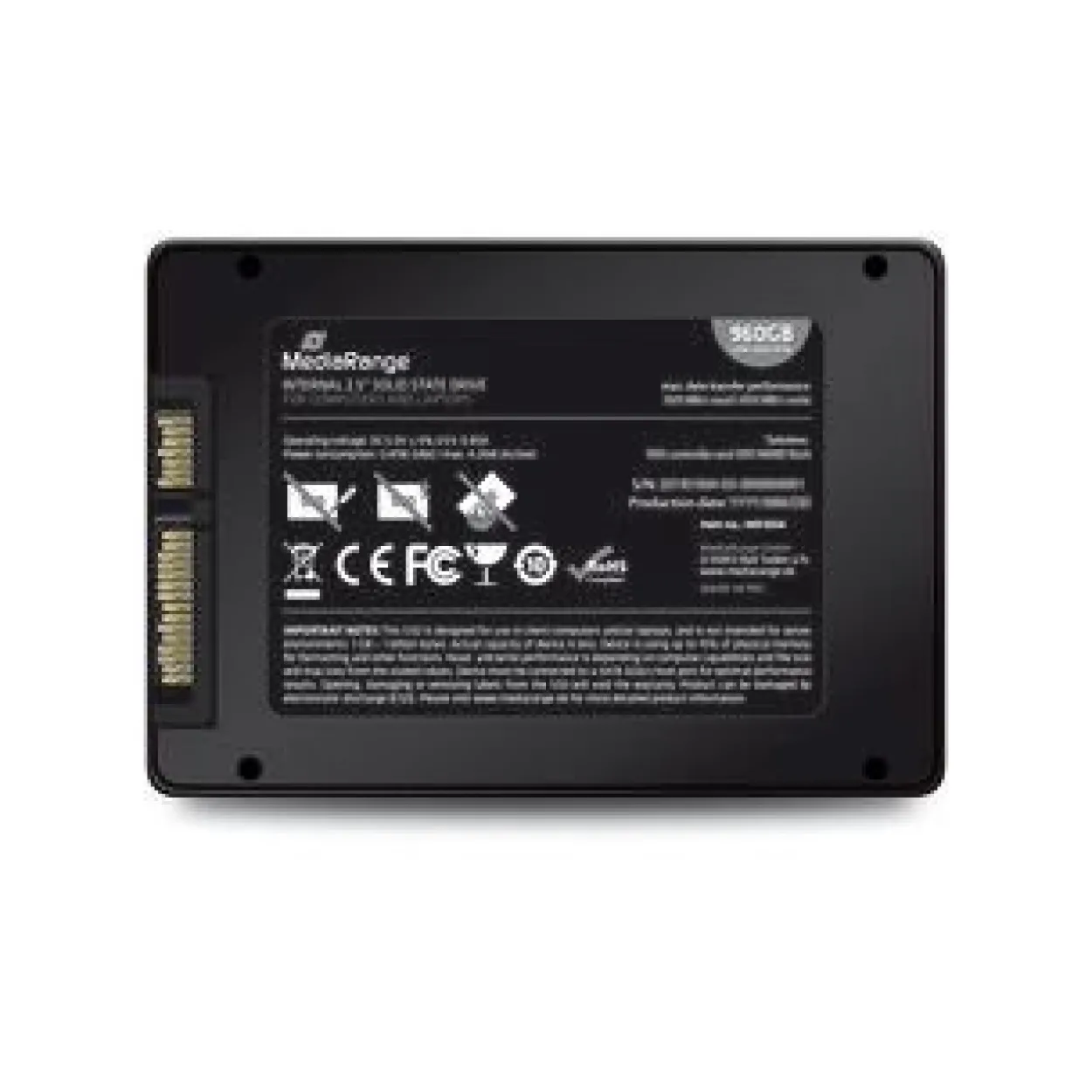 960GB MediaRange MR1004 2.5" (6.4cm) SATA 6Gb/s 3D-NAND TLC (MR1004)