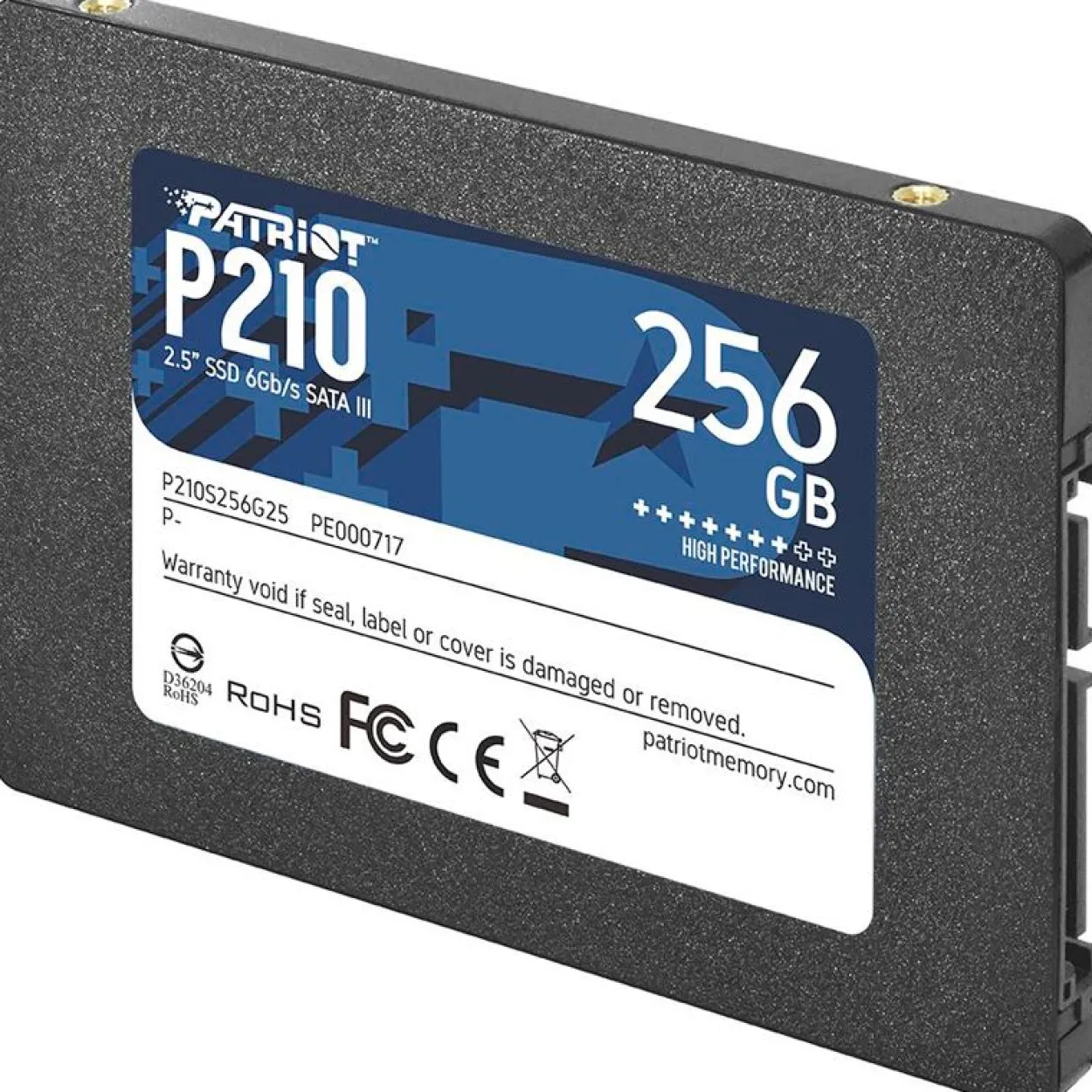256GB Patriot P210 2.5" (6.4cm) SATA 6Gb/s 3D-NAND TLC (P210S256G25)