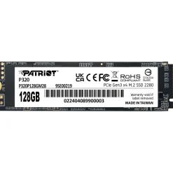 128GB Patriot P320 M.2 2280 PCIe 3.0 (P320P128GM28)