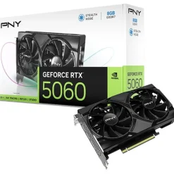 8GB PNY GeForce RTX 5060 Dual Fan Aktiv PCIe 5.0 x16 (x8) (Retail)