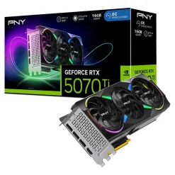 16GB PNY GeForce RTX 5070 Ti Epic-X Overclocked Triple Fan Aktiv PCIe 5.0 x16 (Retail)