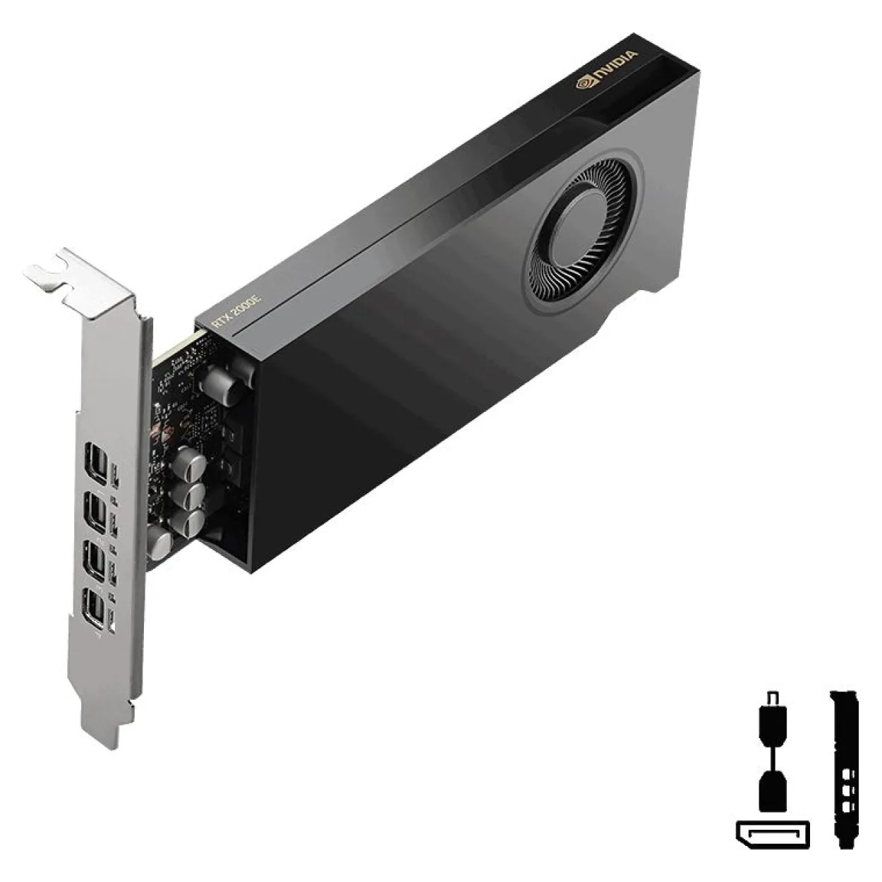 16GB PNY RTX 2000E Ada Lovelace Aktiv PCIe 4.0 x16 (x8) (Bulk)
